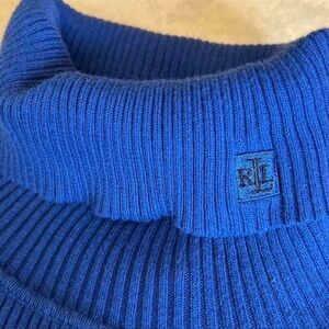 Ralph Lauren Women’s Royal Blue Turtleneck Sweater